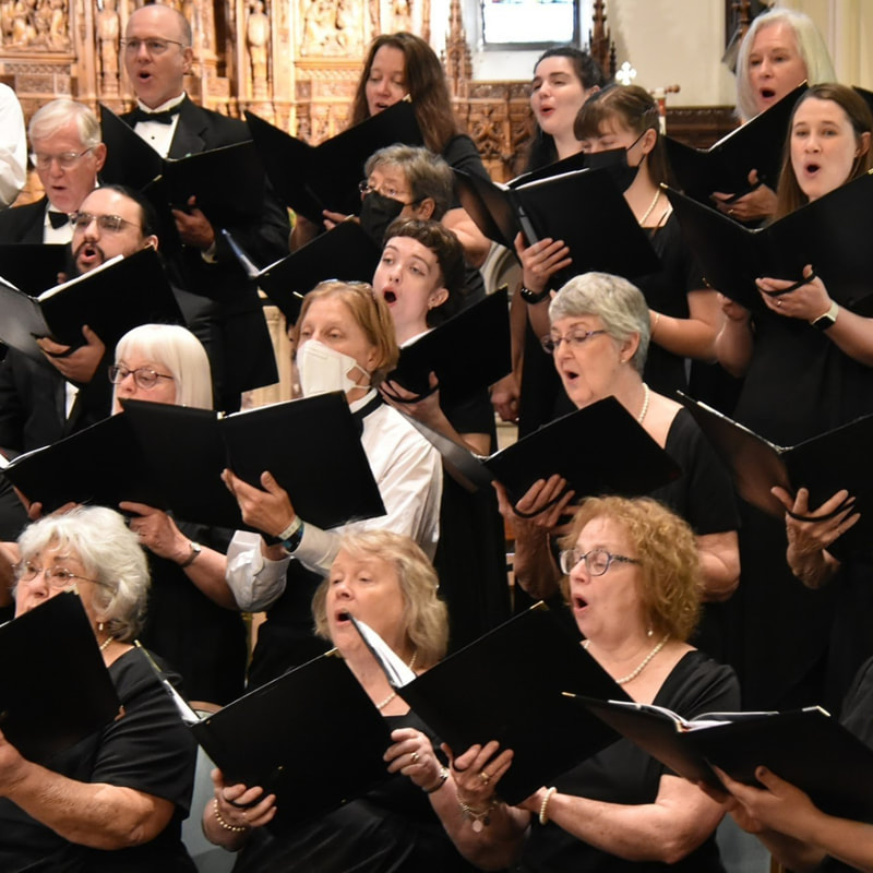 Community Choir members perform together.
